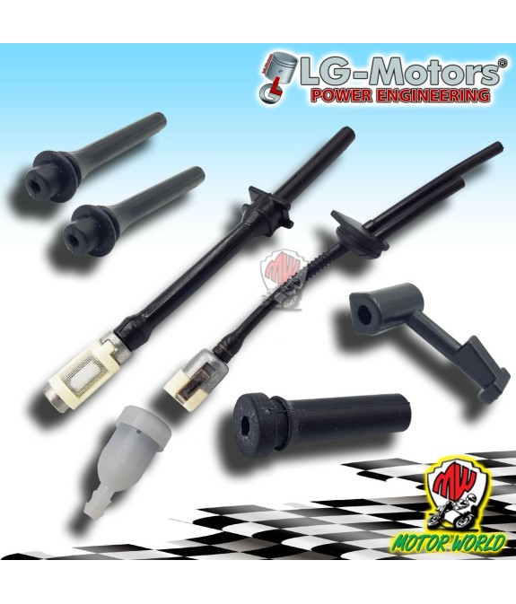 KIT TUBI + FILTRI DI RICAMBIO CARBURANTE OLIO PER MOTOSEGA DA POTATURA