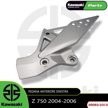 SUPPORTO PEDANA ANTERIORE SINISTRA ORIGINALE KAWASAKI Z 750 2004 2005 2006