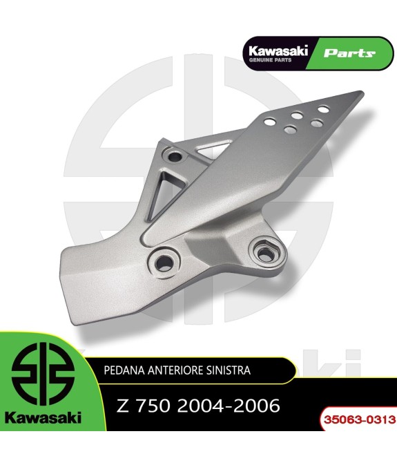 SUPPORTO PEDANA ANTERIORE SINISTRA ORIGINALE KAWASAKI Z 750 2004 2005 2006