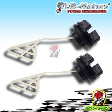 KIT 2 TAPPI OLIO CATENA BENZINA CARBURANTE PER MOTOSEGA DA POTATURA 25 CC CINESE