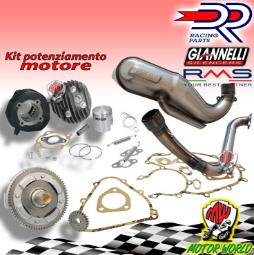 KIT MODIFICA CILINDRO 102cc ø55 DR MARMITTA E CAMPANA VESPA 50 ET3 PRIMAVERA