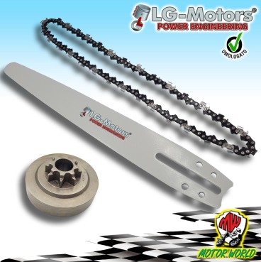 KIT MODIFICA CATENA LAMA CAMPANA CARVING PICCOLA 1/4'' 10'' 25 CM MOTOSEGA
