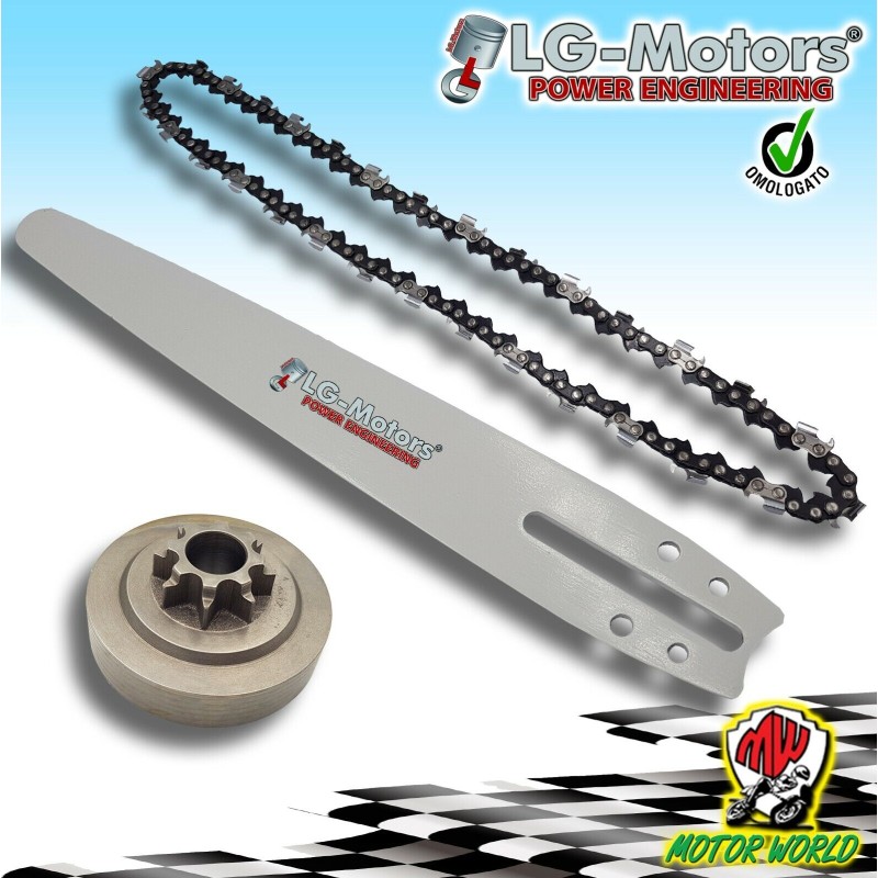 KIT MODIFICA CATENA LAMA CAMPANA CARVING PICCOLA 1/4'' 10'' 25 CM MOTOSEGA