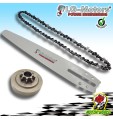 KIT MODIFICA CATENA LAMA CAMPANA CARVING PICCOLA 1/4'' 10'' 25 CM MOTOSEGA