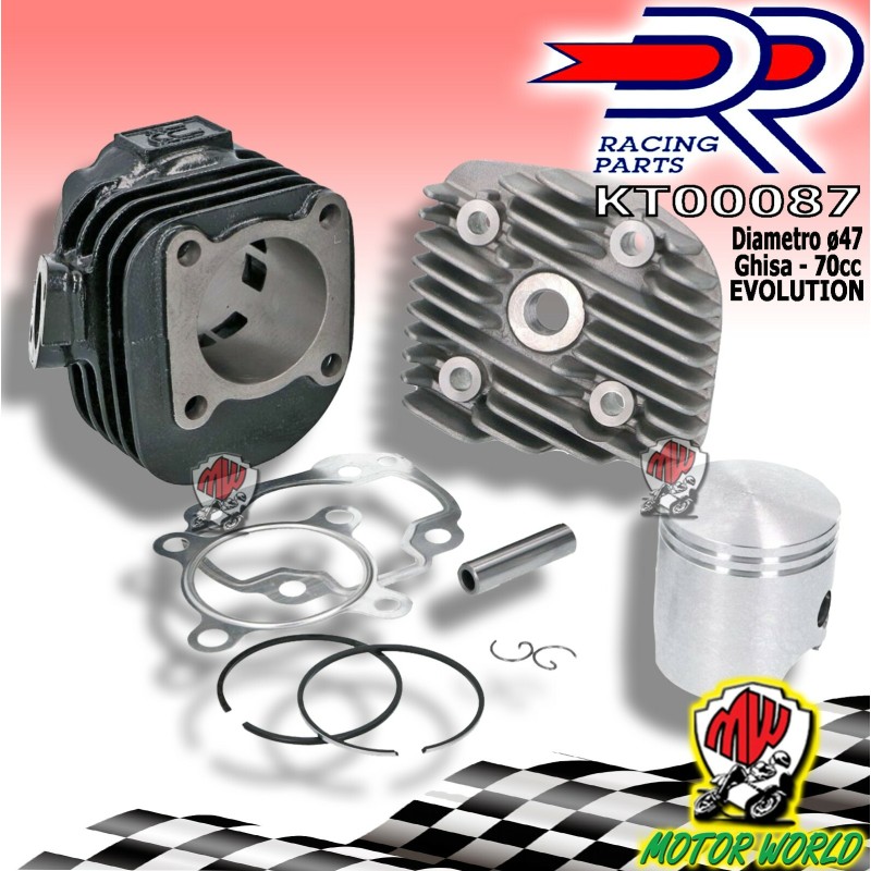 GRUPPO TERMICO CILINDRO MOTORE DR 70CC EVOLUTION Yamaha Why 50 2T 2003