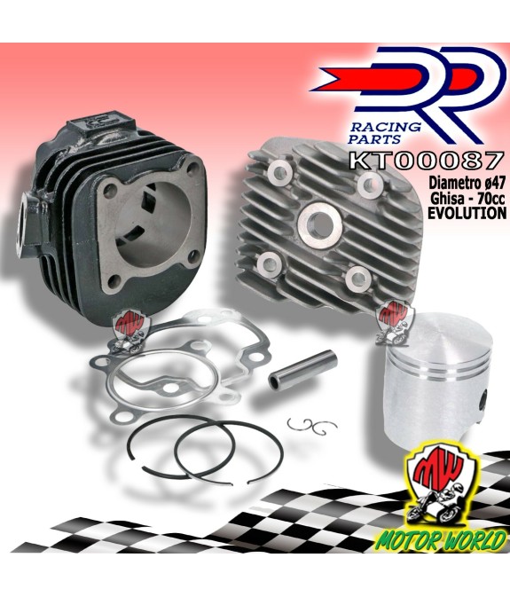 GRUPPO TERMICO CILINDRO MOTORE DR 70CC EVOLUTION Yamaha Why 50 2T 2003
