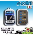 KIT 5 GETTI DEL MINIMO POLINI  PER CARBURATORI MIKUNI DAL 32 34 36 38 40