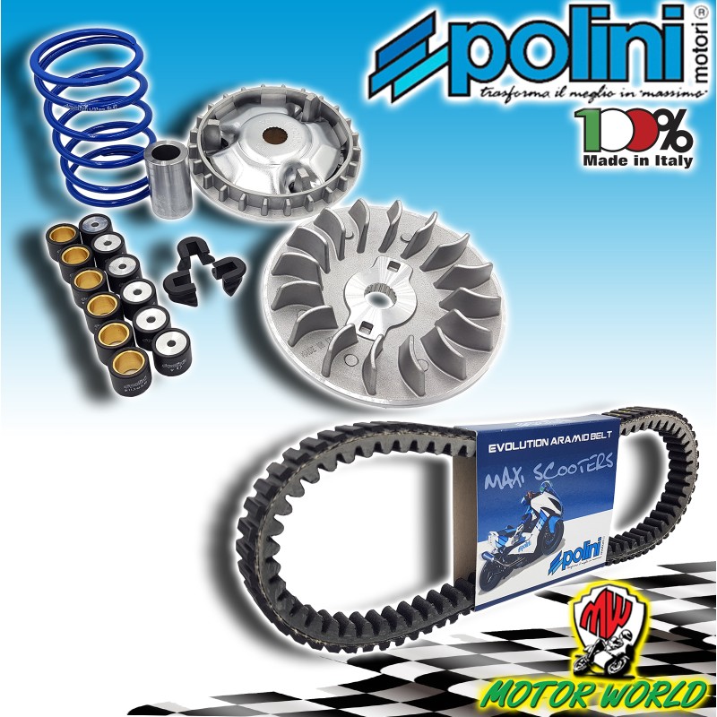 KIT VARIATORE HI-SPEED + CINGHIA POLINI VESPA GTS 150 ie 4T 2017 2018 2019 2020
