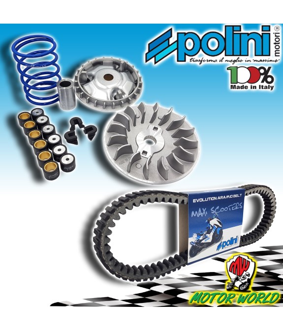 KIT VARIATORE HI-SPEED + CINGHIA POLINI VESPA GTS 150 ie 4T 2017 2018 2019 2020