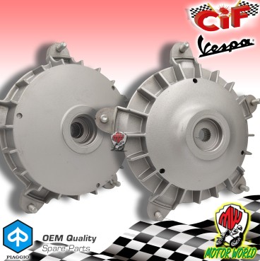COPPIA Tamburo freno front + rear drum Piaggio Vespa PK 50 PK 50 XL