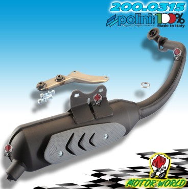 200.0315 MARMITTA POLINI ORIGINAL PEUGEOT LUDIX ARIA / H2O OMOLOGATA CITYSTAR