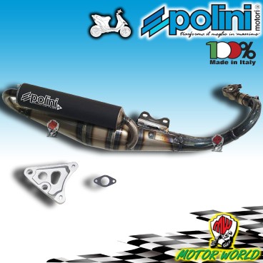 MARMITTA POLINI SCOOTER TEAM 4 MINARELLI ORIZZONTALE OMOLOGATA