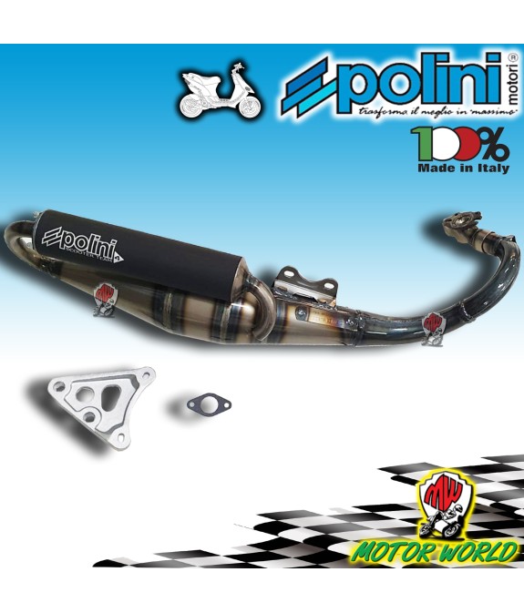 MARMITTA POLINI SCOOTER TEAM 4 MINARELLI ORIZZONTALE OMOLOGATA