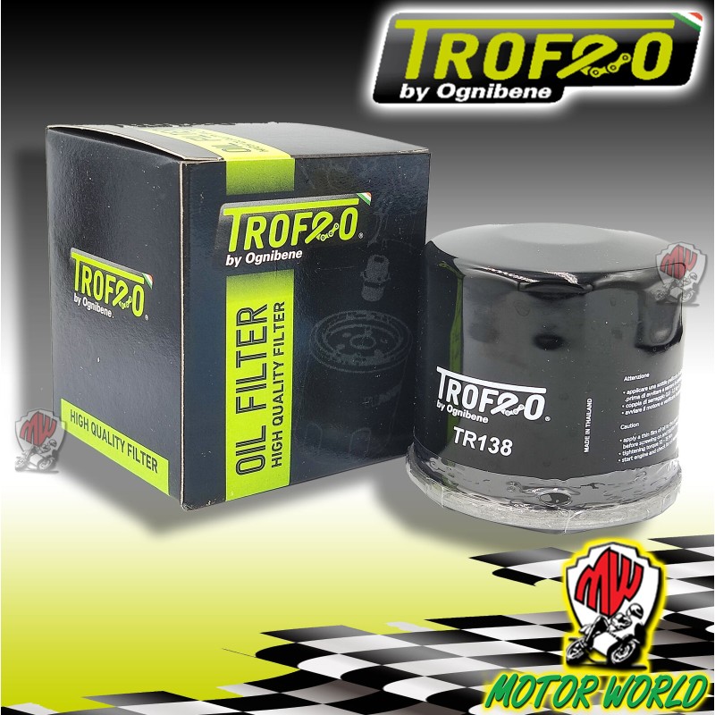 22TR138 FILTRO OLIO ORIGINALE TROFEO Suzuki GSX-S 1000 2015 2016