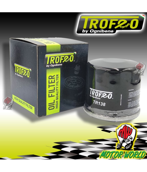 22TR138 FILTRO OLIO ORIGINALE TROFEO Suzuki GSX-S 1000 2015 2016