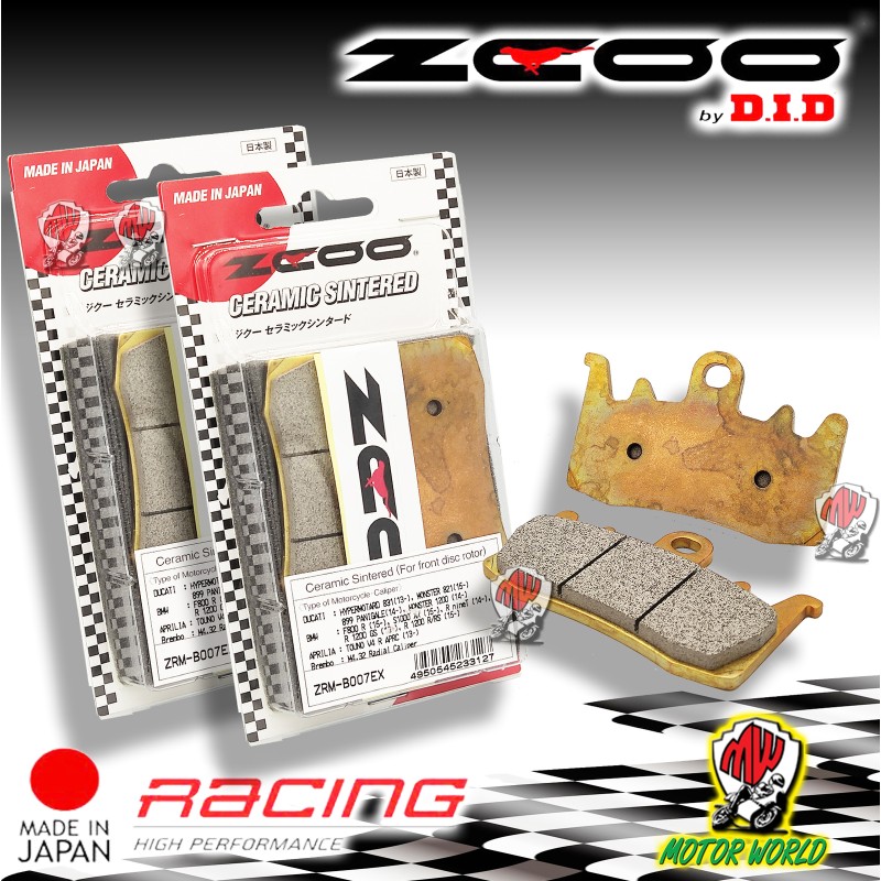 PASTIGLIE ANTERIORI CERAMICA ZCOO DID MV AGUSTA T3 800 SCS 2019