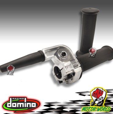 Domino Comando gas rapido per motorino vintage. Con manopola nera in Alluminio