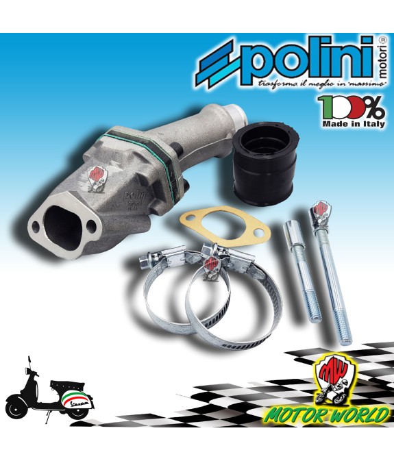 COLLETTORE ASPIRAZIONE LAMELLARE POLINI VESPA PK 50 125 XL 50 125