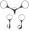 COPPIA SPECCHI RETROVISORI MOTO ENDURO RECLINABILI M8 / M10