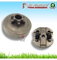 KIT CAMPANA + FRIZIONE 3/8'' TRE OTTAVI MOTOSEGA 25 CC 2500 POTATURA CINESE