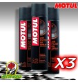 3X MOTUL A2 OLIO SPRAY LUBRIFICAZIONE FILTRO ARIA per MOTO CROSS MOTOCROSS