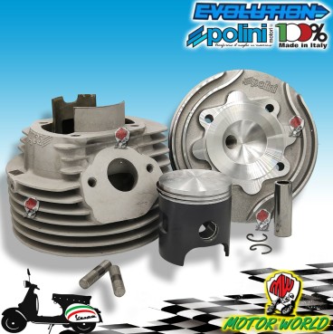 KIT CILINDRO POLINI EVOLUTION ALLUMINIO Ø 57 mm. PIAGGIO VESPA 125 PRIMAVERA