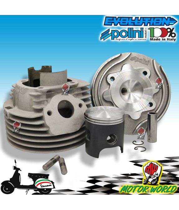 KIT CILINDRO POLINI EVOLUTION ALLUMINIO Ø 57 mm. PIAGGIO VESPA 125 PRIMAVERA