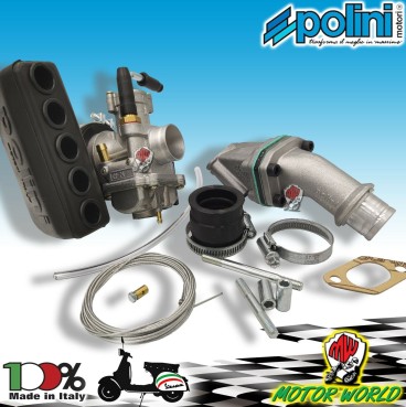 CARBURATORE POLINI CP D.24 VESPA 50 SPECIAL PRIMAVERA CON FILTRO E COLLETTORE