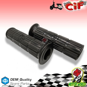 COPPIA MANOPOLE MANICOTTI NERE VESPA 50 SPECIAL R L N 125 ET3 PRIMAVERA