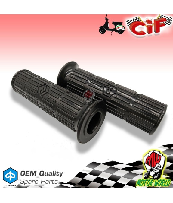 COPPIA MANOPOLE MANICOTTI NERE VESPA 50 SPECIAL R L N 125 ET3 PRIMAVERA