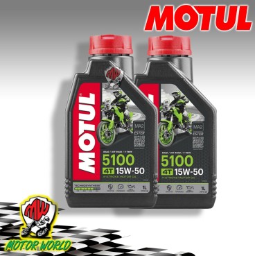KIT TAGLIANDO 2 LITRI OLIO MOTORE MOTUL 5100 15 W 50 MOTUL
