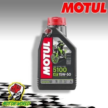 1 LITRO OLIO MOTORE MOTUL 5100 15W 50 TECHNOSYNTHESE