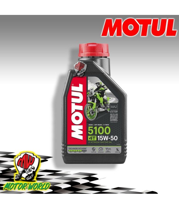 1 LITRO OLIO MOTORE MOTUL 5100 15W 50 TECHNOSYNTHESE