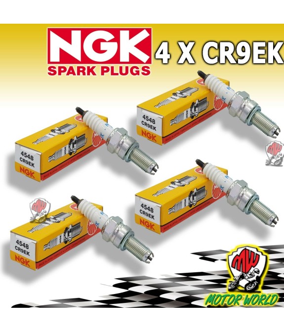 KIT 4 CANDELE NGK CR9EK YAMAHA YZF R1 1000 2004 2005 2006 2007 2008