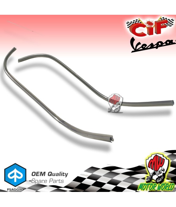 COPPIA BORDO SCUDO PROFILO BORDOSCUDO DESTRO VESPA 50 125 150 ET2 ET4