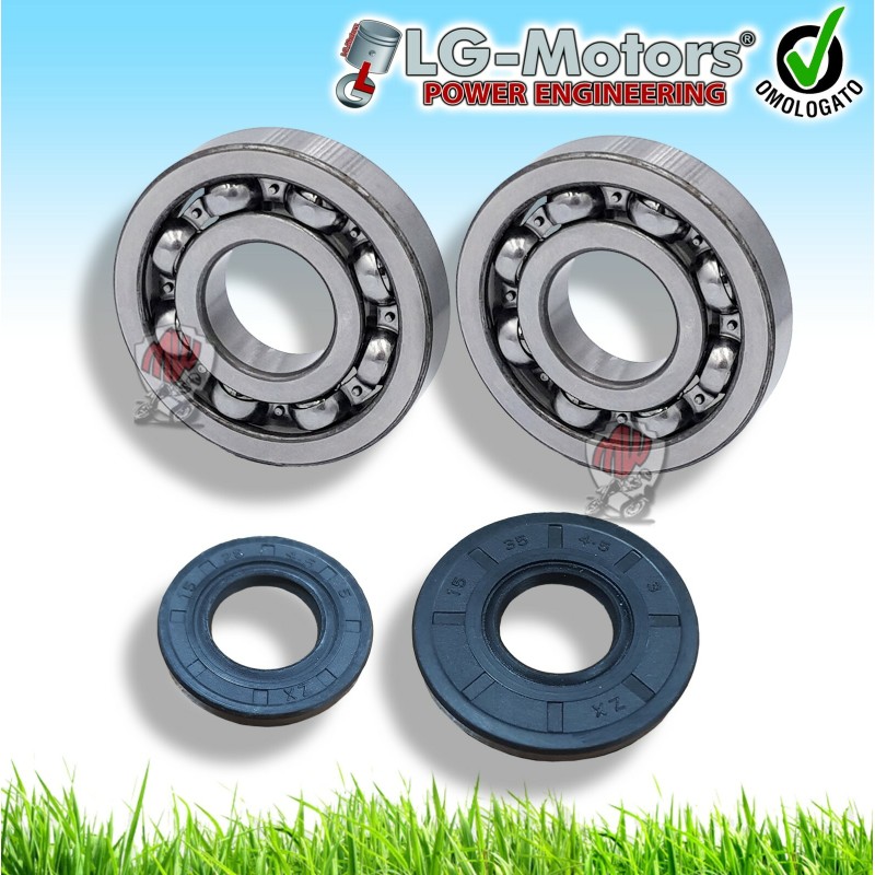KIT 2 PARAOLI BANCO FRIZIONE E VOLANO + CUSCINETTI MOTOSEGA 52 45 GRANDE  CINESE