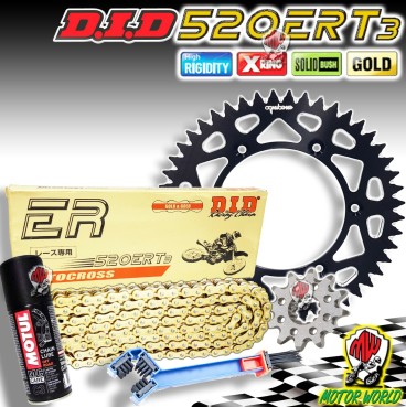 KIT TRASMISSIONE DID CATENA CORONA PIGNONE KTM SX 505 F 2008 2009