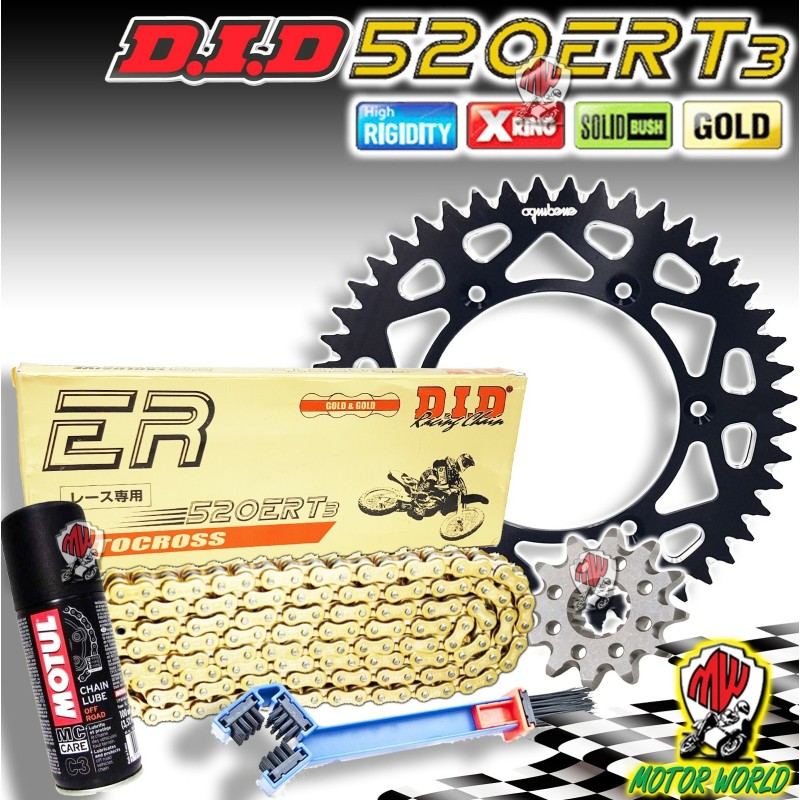KIT TRASMISSIONE DID CATENA CORONA PIGNONE KTM SX 505 F 2008 2009