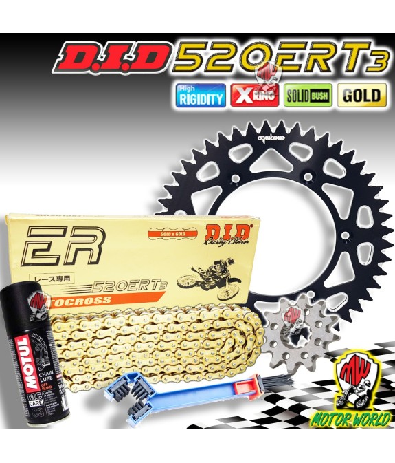 KIT TRASMISSIONE DID CATENA CORONA PIGNONE KTM SX 505 F 2008 2009