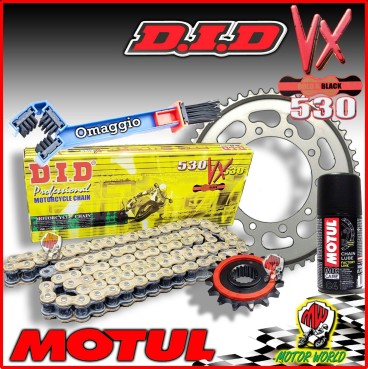 KIT TRASMISSIONE -530 CATENA DID CORONA PIGNONE SUZUKI GSX-R 1100 1987