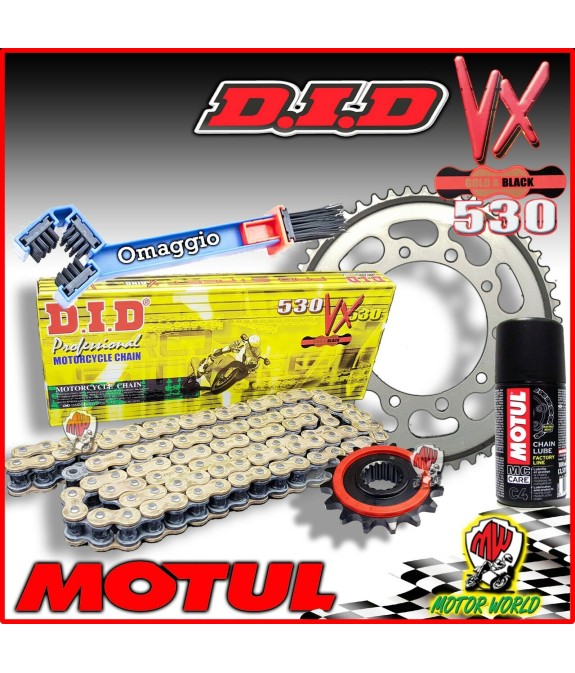 KIT TRASMISSIONE -530 CATENA DID CORONA PIGNONE SUZUKI GSX-R 1100 1987
