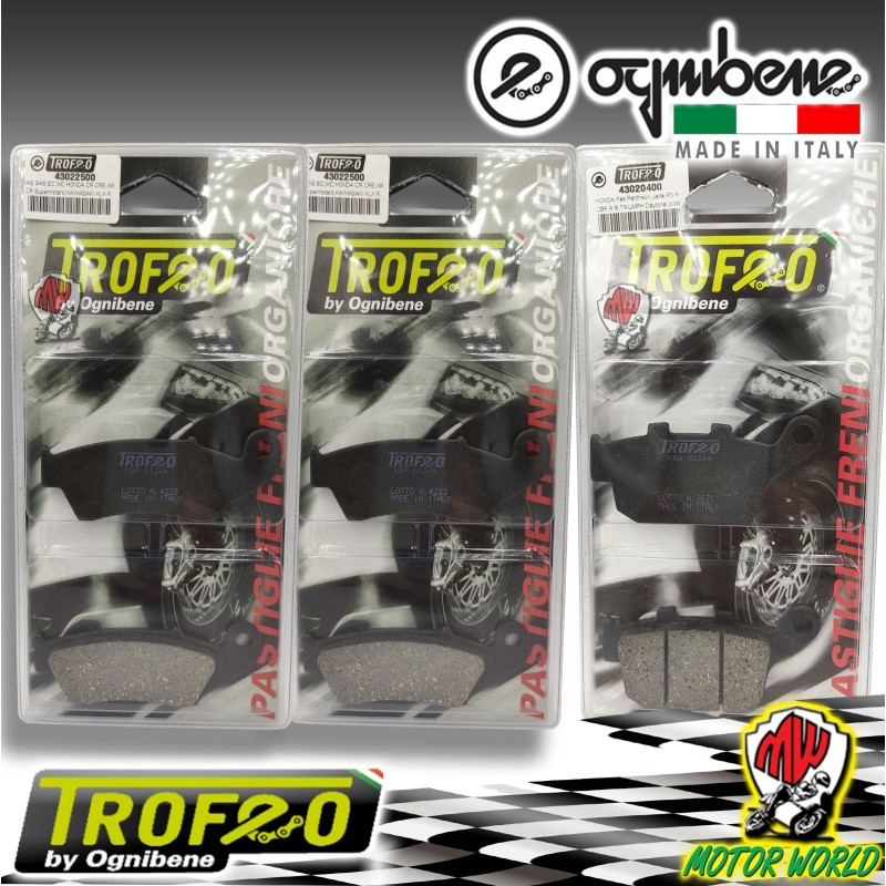 3 C PASTIGLIE FRENO HONDA XRV AFRICA TWIN 750 1993 - 2002 ANTERIORI POSTERIORI