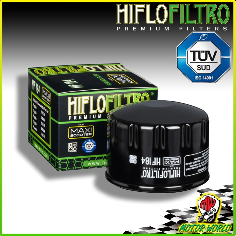 HF184 FILTRO OLIO ORIGINALE HIFLO Piaggio 400 AD CABRIO 2009 2010 2011