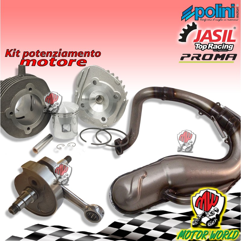 KIT POTENZIAMENTO MOTORE GRUPPO POLINI 102 Ø55 ALBERO MARMITTA VESPA 50 L R N