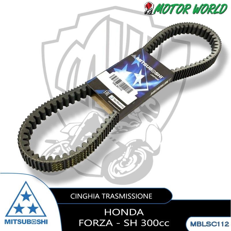 CINGHIA DOPPIA DENTATURA MITSUBOSHI HONDA SH ABS (NF05A) 300 2018 2019 2020 2021
