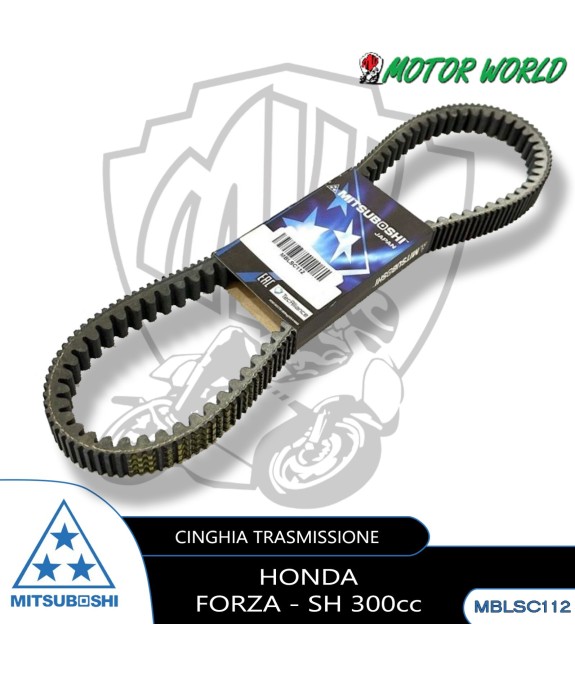 CINGHIA DOPPIA DENTATURA MITSUBOSHI HONDA SH ABS (NF05A) 300 2018 2019 2020 2021
