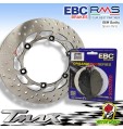 KIT DISCO FRENO POSTERIORE + PASTIGLIE EBC YAMAHA T-MAX 500 ABS 2010 2011 2012