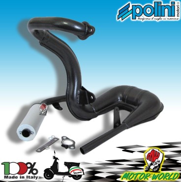 200.2055 MARMITTA ORIGINALE POLINI VESPA 50 PK - X L -HP ESPANSIONE