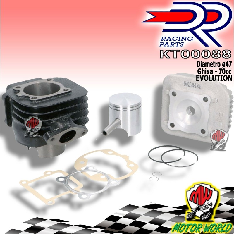 CILINDRO DR EVOLUTION 70CC GHISA ARIA D.47 SPIN.10 MINARELLI VERTICALE