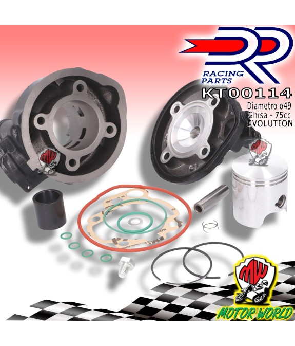 GRUPPO TERMICO CILINDRO DR MOTORE 75 MINARELLI AM6 HM CR E DERAPAGE 50